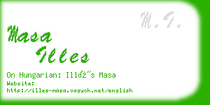 masa illes business card